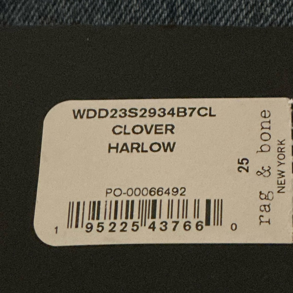 RAG & BONE NWT
Harlow Straight Leg Jean in Clover Sz 25 - Picture 6 of 9